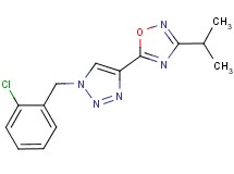 5-[1-(2-chlorobenzyl)-1H-1,2,3-triazol-4-yl]-3-isopropyl-1,2,4-oxadiazole
