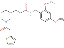 N-(2,4-dimethoxybenzyl)-3-[1-(2-thienylacetyl)-3-piperidinyl]propanamide