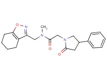 N-methyl-2-(2-oxo-4-phenylpyrrolidin-1-yl)-N-(4,5,6,7-tetrahydro-1,2-benzisoxazol-3-ylmethyl)acetamide