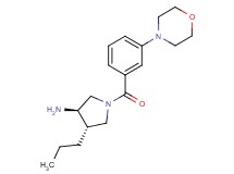 (3R*,4S*)-1-(3-morpholin-4-ylbenzoyl)-4-propylpyrrolidin-3-amine
