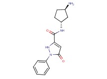 N-[rel-(1R,3R)-3-aminocyclopentyl]-5-oxo-1-phenyl-2,5-dihydro-1H-pyrazole-3-carboxamide hydrochloride