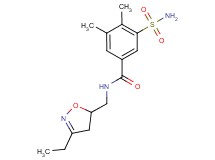 3-(aminosulfonyl)-N-[(3-ethyl-4,5-dihydroisoxazol-5-yl)methyl]-4,5-dimethylbenzamide