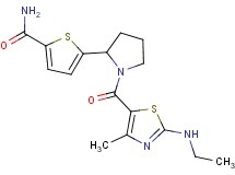 5-(1-{[2-(ethylamino)-4-methyl-1,3-thiazol-5-yl]carbonyl}-2-pyrrolidinyl)-2-thiophenecarboxamide
