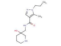N-[(3-hydroxy-3-piperidinyl)methyl]-5-methyl-1-propyl-1H-pyrazole-4-carboxamide hydrochloride