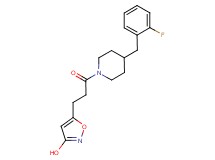 5-{3-[4-(2-fluorobenzyl)-1-piperidinyl]-3-oxopropyl}-3-isoxazolol
