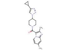 3-{[4-(4-cyclopropyl-1H-1,2,3-triazol-1-yl)piperidin-1-yl]carbonyl}-2,7-dimethylimidazo[1,2-a]pyridine