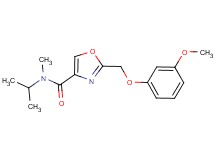 N-isopropyl-2-[(3-methoxyphenoxy)methyl]-N-methyl-1,3-oxazole-4-carboxamide