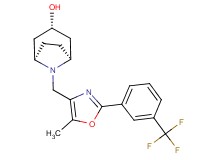(3-endo)-8-({5-methyl-2-[3-(trifluoromethyl)phenyl]-1,3-oxazol-4-yl}methyl)-8-azabicyclo[3.2.1]octan-3-ol