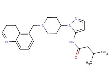 3-methyl-N-{1-[1-(5-quinolinylmethyl)-4-piperidinyl]-1H-pyrazol-5-yl}butanamide