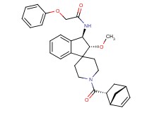 N-{(2R*,3R*)-1'-[(1R*,2R*,4R*)-bicyclo[2.2.1]hept-5-en-2-ylcarbonyl]-2-methoxy-2,3-dihydrospiro[indene-1,4'-piperidin]-3-yl}-2-phenoxyacetamide