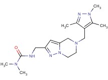 N,N-dimethyl-N'-({5-[(1,3,5-trimethyl-1H-pyrazol-4-yl)methyl]-4,5,6,7-tetrahydropyrazolo[1,5-a]pyrazin-2-yl}methyl)urea
