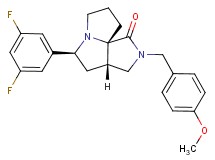 (3aS*,5S*,9aS*)-5-(3,5-difluorophenyl)-2-(4-methoxybenzyl)hexahydro-7H-pyrrolo[3,4-g]pyrrolizin-1(2H)-one