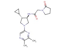 N-[rel-(3R,4S)-4-cyclopropyl-1-(5,6-dimethyl-2-pyrazinyl)-3-pyrrolidinyl]-2-(2-oxo-1-pyrrolidinyl)acetamide hydrochloride