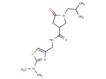 N-{[2-(dimethylamino)-1,3-thiazol-4-yl]methyl}-1-isobutyl-5-oxopyrrolidine-3-carboxamide