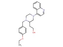 2-[1-(4-ethoxybenzyl)-4-(4-quinolinyl)-2-piperazinyl]ethanol