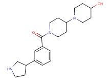 1'-[3-(3-pyrrolidinyl)benzoyl]-1,4'-bipiperidin-4-ol dihydrochloride