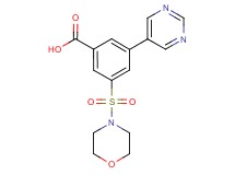 3-(morpholin-4-ylsulfonyl)-5-pyrimidin-5-ylbenzoic acid