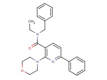 N-benzyl-N-ethyl-2-(4-morpholinyl)-6-phenylnicotinamide