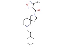 7-(2-cyclohexylethyl)-2-[(4-methyl-1,2,5-oxadiazol-3-yl)carbonyl]-2,7-diazaspiro[4.5]decane