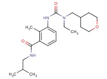 3-({[ethyl(tetrahydro-2H-pyran-4-ylmethyl)amino]carbonyl}amino)-N-isobutyl-2-methylbenzamide
