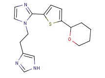 1-[2-(1H-imidazol-4-yl)ethyl]-2-[5-(tetrahydro-2H-pyran-2-yl)-2-thienyl]-1H-imidazole