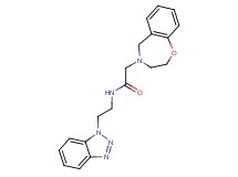 N-[2-(1H-1,2,3-benzotriazol-1-yl)ethyl]-2-(2,3-dihydro-1,4-benzoxazepin-4(5H)-yl)acetamide