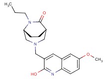 rel-(1S,5R)-3-[(2-hydroxy-6-methoxy-3-quinolinyl)methyl]-6-propyl-3,6-diazabicyclo[3.2.2]nonan-7-one