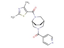 (1S*,5R*)-6-[(2,4-dimethyl-1,3-thiazol-5-yl)carbonyl]-3-isonicotinoyl-3,6-diazabicyclo[3.2.2]nonane