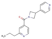 2-propyl-4-{[3-(4-pyridinyl)-1-azetidinyl]carbonyl}pyridine