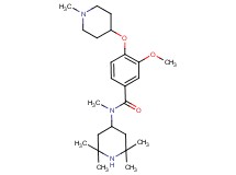 3-methoxy-N-methyl-4-[(1-methyl-4-piperidinyl)oxy]-N-(2,2,6,6-tetramethyl-4-piperidinyl)benzamide