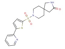 8-{[5-(2-pyridinyl)-2-thienyl]sulfonyl}-2,8-diazaspiro[4.5]decan-3-one