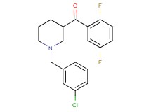 [1-(3-chlorobenzyl)-3-piperidinyl](2,5-difluorophenyl)methanone