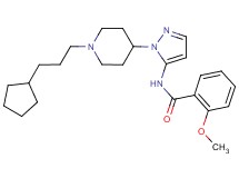 N-{1-[1-(3-cyclopentylpropyl)-4-piperidinyl]-1H-pyrazol-5-yl}-2-methoxybenzamide