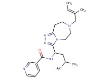N-(3-methyl-1-{7-[(2E)-2-methyl-2-buten-1-yl]-6,7,8,9-tetrahydro-5H-[1,2,4]triazolo[4,3-d][1,4]diazepin-3-yl}butyl)nicotinamide