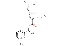 1-ethyl-3-isobutyl-N-[1-(6-methyl-2-pyridinyl)ethyl]-1H-pyrazole-5-carboxamide