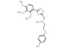 N-methyl-2-(4-methylphenoxy)-N-{[3-(2,3,4-trimethoxyphenyl)-1,2,4-oxadiazol-5-yl]methyl}ethanamine