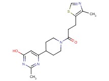 2-methyl-6-{1-[3-(4-methyl-1,3-thiazol-5-yl)propanoyl]-4-piperidinyl}-4-pyrimidinol