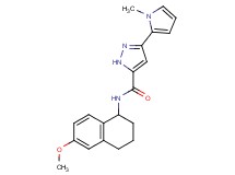 N-(6-methoxy-1,2,3,4-tetrahydro-1-naphthalenyl)-3-(1-methyl-1H-pyrrol-2-yl)-1H-pyrazole-5-carboxamide