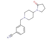 3-{[4-(2-oxopyrrolidin-1-yl)piperidin-1-yl]methyl}benzonitrile