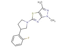 5-[3-(2-fluorophenyl)pyrrolidin-1-yl]-1,3-dimethyl-1H-pyrazolo[3,4-d][1,3]thiazole