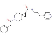 6-(1-cyclohexen-1-ylacetyl)-N-[3-(4-pyridinyl)propyl]-6-azaspiro[2.5]octane-1-carboxamide