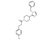4-{3-[4-(1-benzyl-1H-imidazol-2-yl)piperidin-1-yl]-3-oxopropyl}phenol