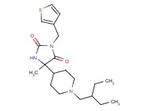 5-[1-(2-ethylbutyl)-4-piperidinyl]-5-methyl-3-(3-thienylmethyl)-2,4-imidazolidinedione