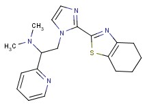 N,N-dimethyl-1-pyridin-2-yl-2-[2-(4,5,6,7-tetrahydro-1,3-benzothiazol-2-yl)-1H-imidazol-1-yl]ethanamine