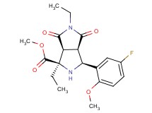 methyl (1R*,3S*,3aR*,6aS*)-1,5-diethyl-3-(5-fluoro-2-methoxyphenyl)-4,6-dioxooctahydropyrrolo[3,4-c]pyrrole-1-carboxylate