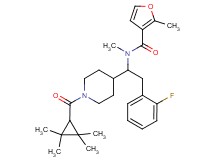 N-(2-(2-fluorophenyl)-1-{1-[(2,2,3,3-tetramethylcyclopropyl)carbonyl]-4-piperidinyl}ethyl)-N,2-dimethyl-3-furamide