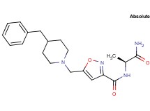 N-[(1S)-2-amino-1-methyl-2-oxoethyl]-5-[(4-benzylpiperidin-1-yl)methyl]isoxazole-3-carboxamide