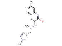 7-methyl-3-({methyl[(1-methyl-1H-pyrazol-4-yl)methyl]amino}methyl)-2-quinolinol