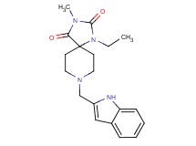 1-ethyl-8-(1H-indol-2-ylmethyl)-3-methyl-1,3,8-triazaspiro[4.5]decane-2,4-dione