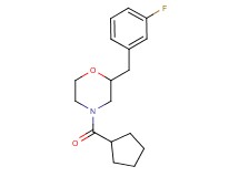 4-(cyclopentylcarbonyl)-2-(3-fluorobenzyl)morpholine